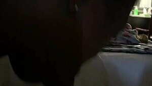 Black sub eagerly swallowing daddy's cum after blowjob.