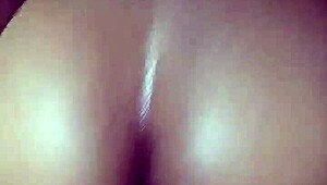 The ebony wife bends over for doggystyle action