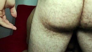 My boyfriend's away, so I visit my cousin for some bareback cowgirl fun