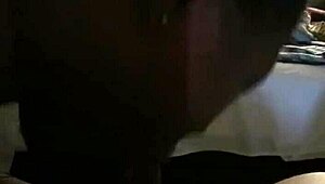 Black sub eagerly swallowing daddy's cum after blowjob.