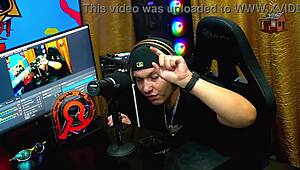 The Podcast Didn't Even Start And Bruna Lambertini Got Totally Naked, Ruan Babou - Pópum No Barraco Completo No Sheer - Red!