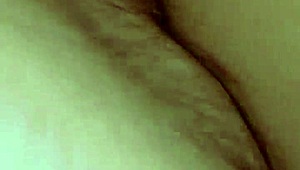 Dominican BBW bends over for cock blowjob with hairy pussy.