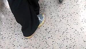 Big booty pawg milf hidden at cub foods, candid big ass scene