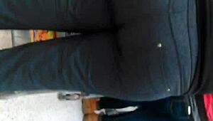 Big booty pawg milf hidden at cub foods, candid big ass scene