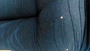 Big booty pawg milf hidden at cub foods, candid big ass scene