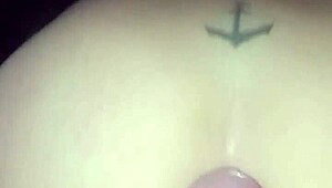 Amateur With Small Tits And Tattoo Endures Anal.