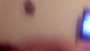 Teen receives huge creampie after riding black cock.