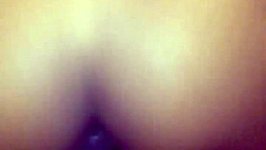 Teen receives huge creampie after riding black cock.