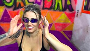 Big Cock Destroys Tanned Tattoo Babe