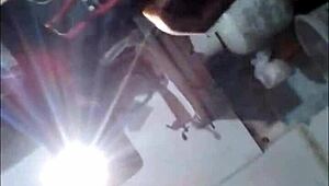 african teen 18+ slobbers on dick with phat lips