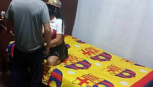 I found my mother-in-law masturbating! She begged me to help finish the homemade porn video!