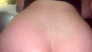 Creamy Hairy Pussy Bounces On Fat Dildo!