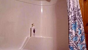 A sneaky video captures me preparing for a relaxing shower in the bathroom.