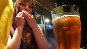 met japanese college girl on app, paid her, creampied in hotel