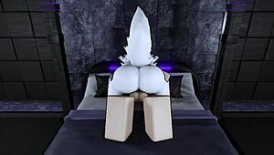 Pounding my hot furry roblox slut hard in doggystyle