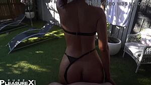 outdoor anal our neighbors were peeking and listening all the time - pure pleasure