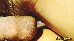 She Begs To Not Stop As He Continues Fucking Her Shaved Pussy In Doggystyle And Missionary Positions While Sucking Tits