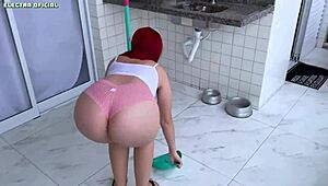 I Hired This Maid and She Got Naked, Her Ass Is So Huge I Could Watch Her All Day