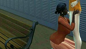 Fortune's adventure in the sucking scene of anime cartoon.