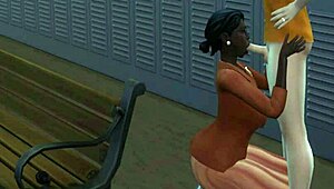 Fortune's adventure in the sucking scene of anime cartoon.