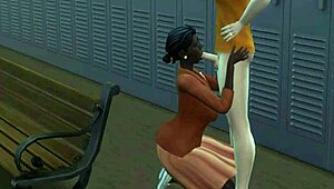 Fortune's adventure in the sucking scene of anime cartoon.