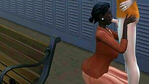 Fortune's adventure in the sucking scene of anime cartoon.