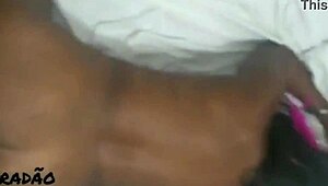 Ebony Amateur Moans Loudly During Intense Blowbang Anal