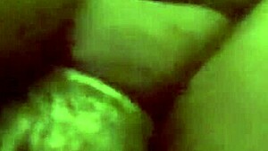 Horny Black Model Gagged Handcuffed Getting Dick Rides Glass Dildo And Playing With Pussy