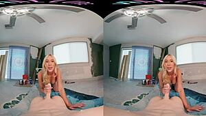 vrallure's petite shaved pussy gets handsy in reality masturbation