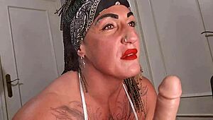 I'm smoking while rimming and fucking the vicious bastard's cock