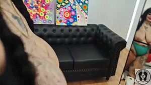 deedee loves working out and ends up giving a blowjob