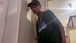 Skinny bisexual Mii Angels takes big cock from cousin