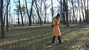 stripping off my jeans after a sweaty walk in the park