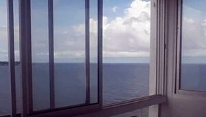 From the start, she licks the petite blonde's hairless pussy non-stop, savoring her juices before doggystyle fucking.