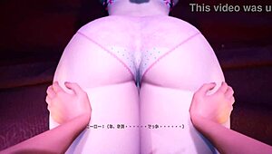 Beautiful Woman Gives Footjob Orgasm