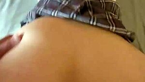 Slutty schoolgirl craves punishment in garage doggystyle