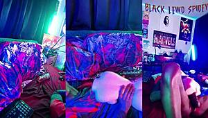 i'm your friendly neighborhood lewd spidey with big black cock and toys for masturbation