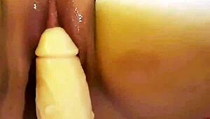 i lick my latina wife's pussy with this dildo