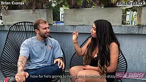 Verito Aguass's Spicy Interview: Big Tits Latina Slut Blowjob With Brian Evansx.