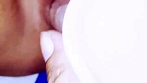 i lick my latina wife's pussy with this dildo