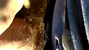 户外见前任口交！