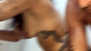 Bathroom encounter with brunette amateur ends quickly