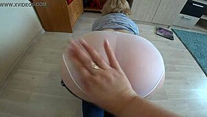 Visited My Girlfriend and Got Strapon Action from Milf in Jeans.