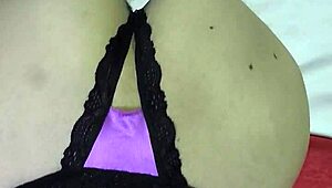 cute violet bends over for doggystyle sucking