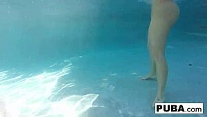 Olivia enjoys summer activities by the poolside