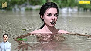 Rosewater Manor 66 Features Curvy Teen in Cute Outfit During Game