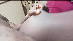 My little black slut loves her juicy pussy punished