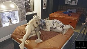 Threeway Action with Jay Playhard Eva May and Livie Blainn in Tattoo Big Cock Pussy Play