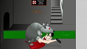 Ada Wong Licks Pussy with Pink Dildo!