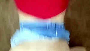 My best friend came over for some intense sex in her underwear.